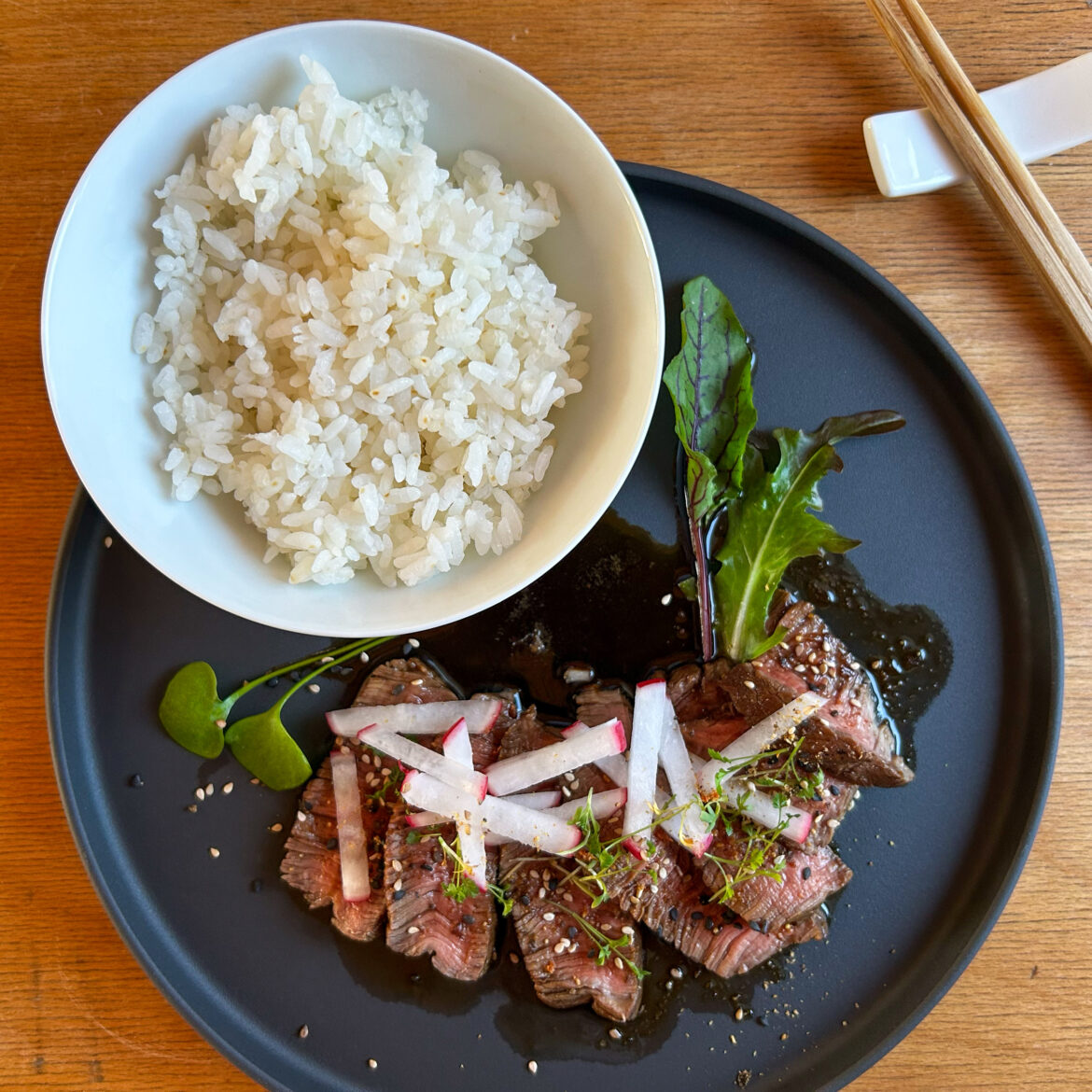 Tataki vom Rinderfiletsteak