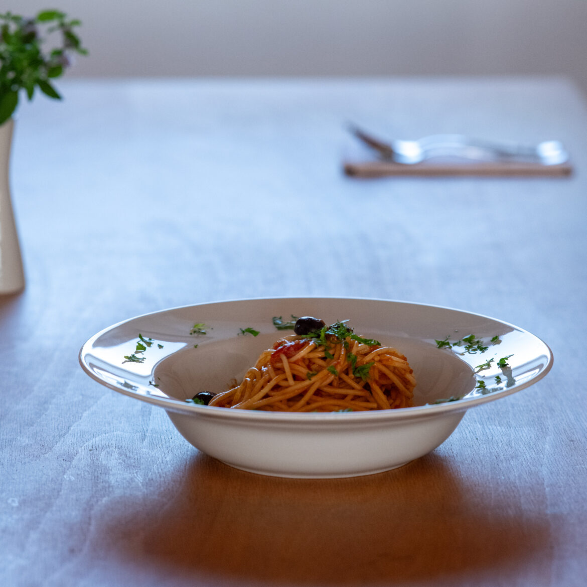 Spaghetti alla puttanesca della casa