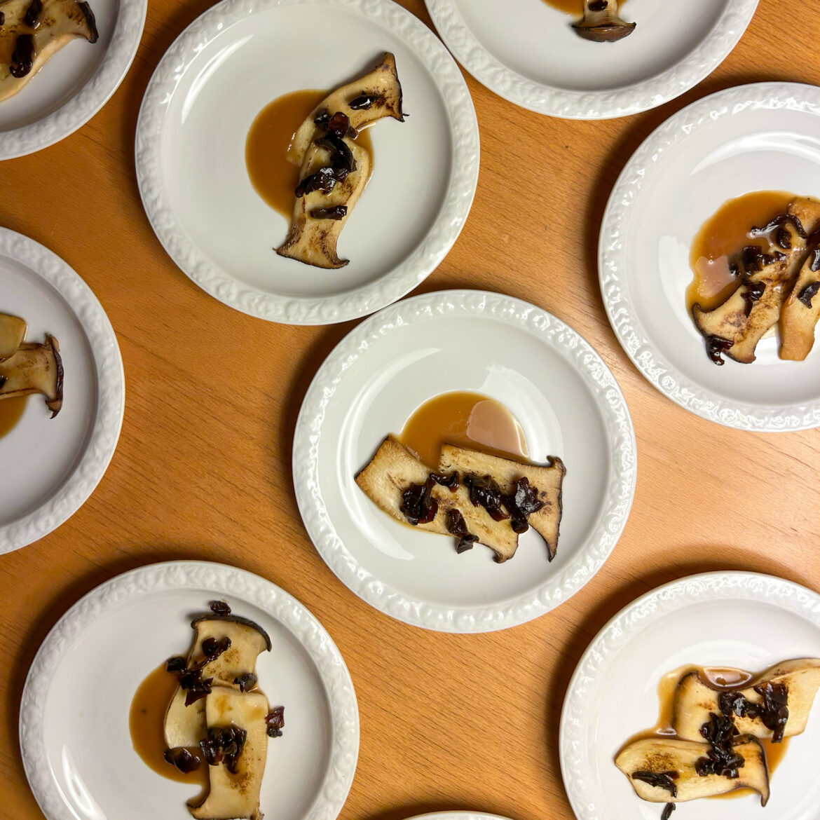 Kräuterseitlinge mit Karachi Shiitake