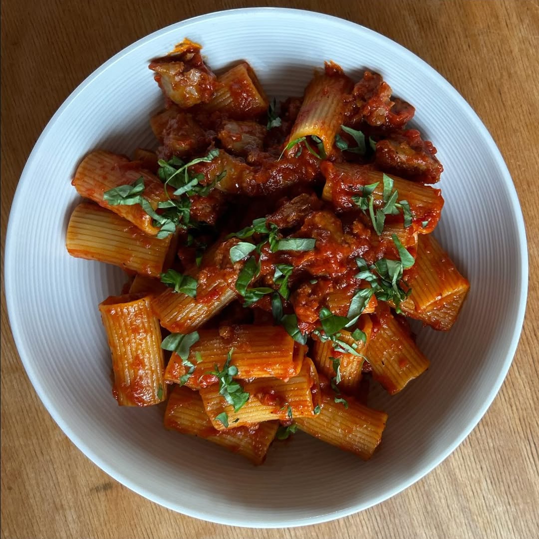 Pasta Salsiccia nach Art des Hauses