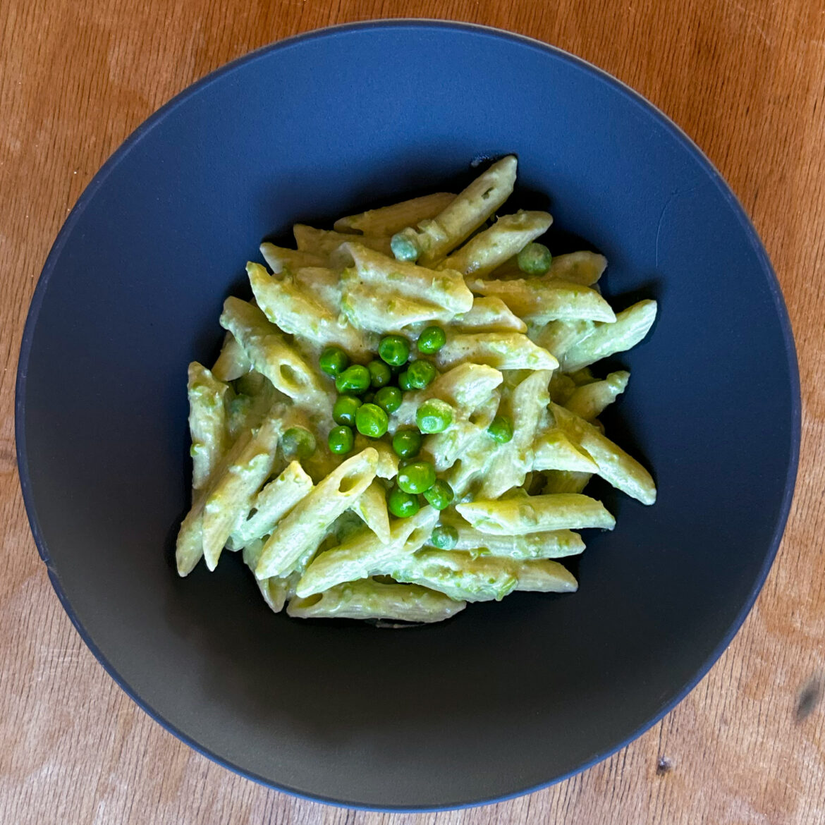 Penne in Erbsen-Estragoncremesauce