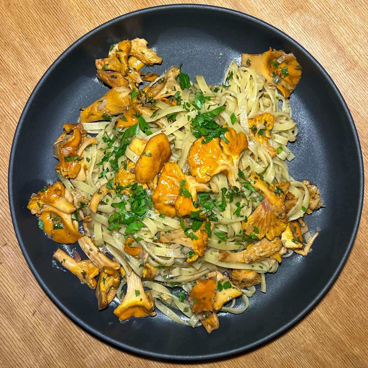 Tagliatelle mit Pfifferlingen